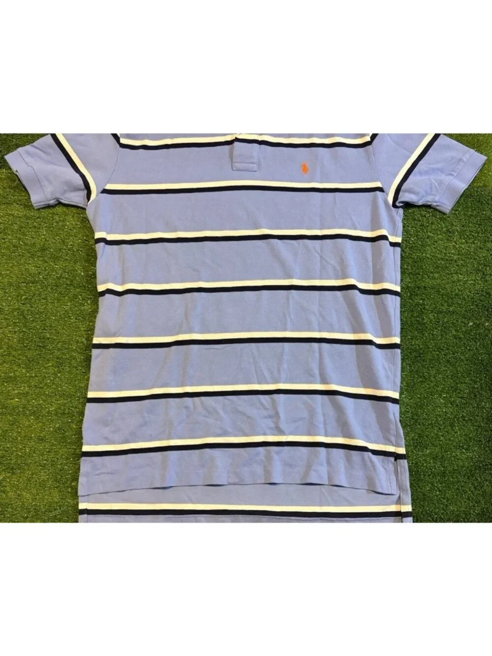 Vintage Polo Ralph Lauren polo mens large blue white deadstock new short sleeve